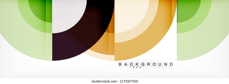 Vector circular abstract background, circles geometric shapes