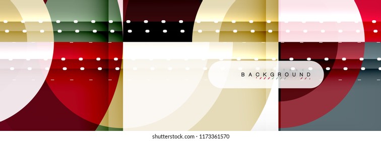 Vector circular abstract background, circles geometric shapes