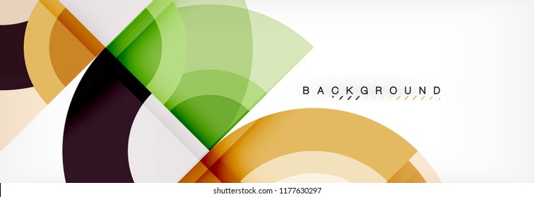 Vector circular abstract background, circles geometric shapes