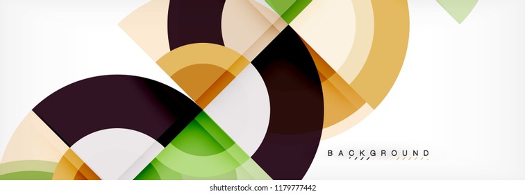 Vector circular abstract background, circles geometric shapes