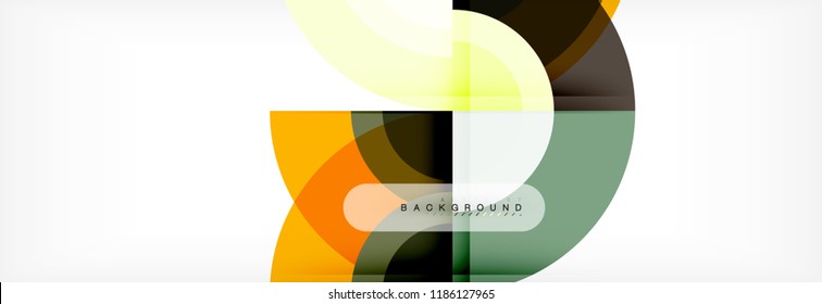 Vector circular abstract background, circles geometric shapes