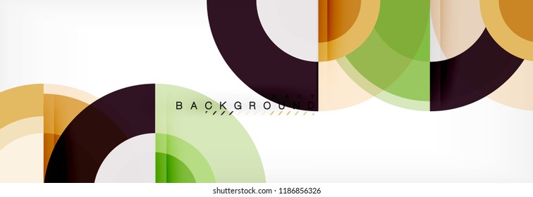 Vector circular abstract background, circles geometric shapes