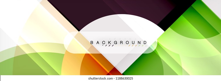 Vector circular abstract background, circles geometric shapes