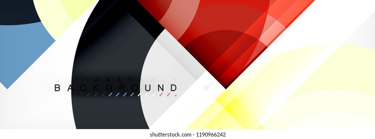 Vector circular abstract background, circles geometric shapes