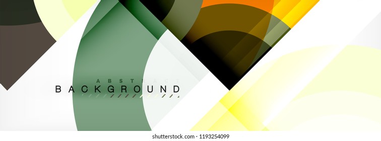 Vector circular abstract background, circles geometric shapes