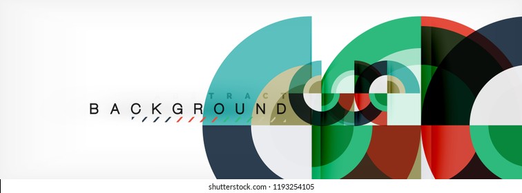 Vector circular abstract background, circles geometric shapes