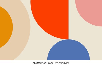 Vector circular abstract background, circles geometric shapes