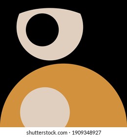 Vector circular abstract background, circles geometric shapes