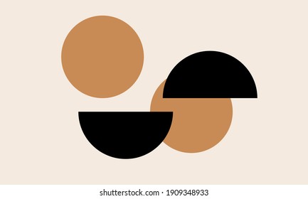 Vector circular abstract background, circles geometric shapes