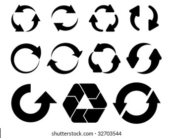 vector circular arrows