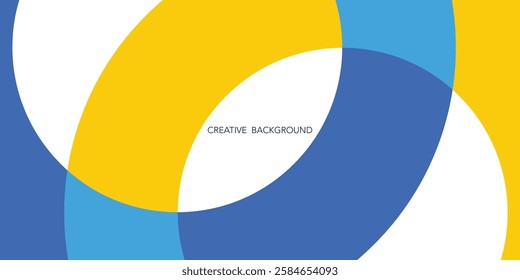Vector circular colorful abstract background, circles geometric shapes