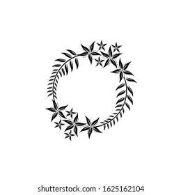 Vector circular flower logo design  elegant round floral emblem with symmetrical petal arrangement, perfect for beauty salons, skincare brands, wedding invitations, natural products, or boutique