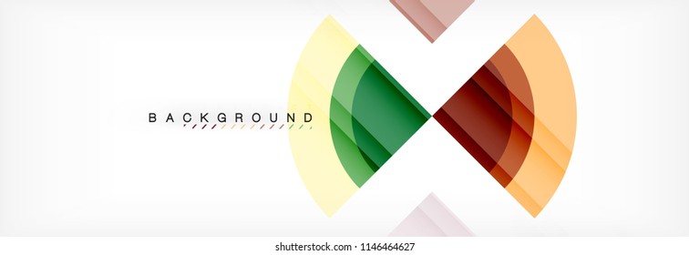 Vector circular geometric abstract background. Trendy illustration