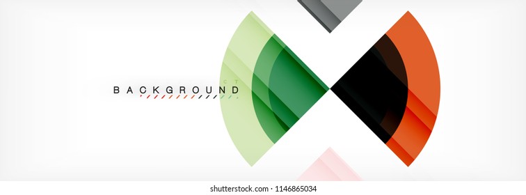 Vector circular geometric abstract background. Trendy illustration