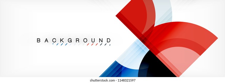 Vector circular geometric abstract background. Trendy illustration