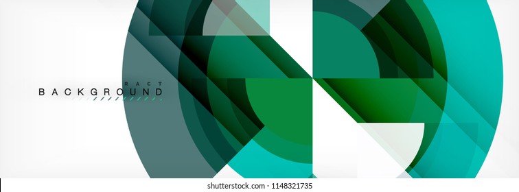 Vector circular geometric abstract background. Trendy illustration