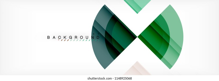 Vector circular geometric abstract background. Trendy illustration