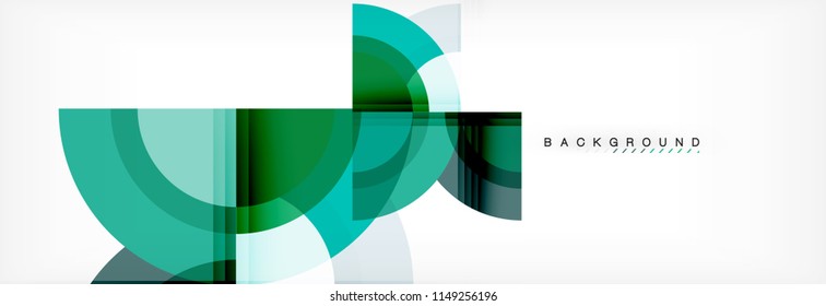Vector circular geometric abstract background. Trendy illustration