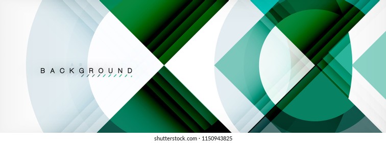 Vector circular geometric abstract background. Trendy illustration