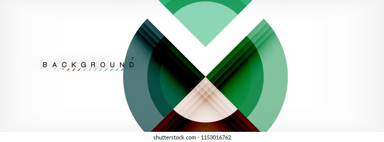 Vector circular geometric abstract background. Trendy illustration