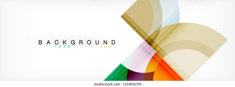 Fondo abstracto geométrico vectorial circular. Ilustración de moda