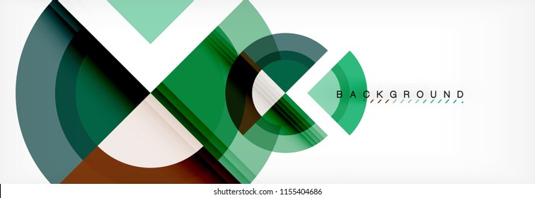Vector circular geometric abstract background. Trendy illustration