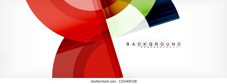 Fondo abstracto geométrico vectorial circular. Ilustración de moda