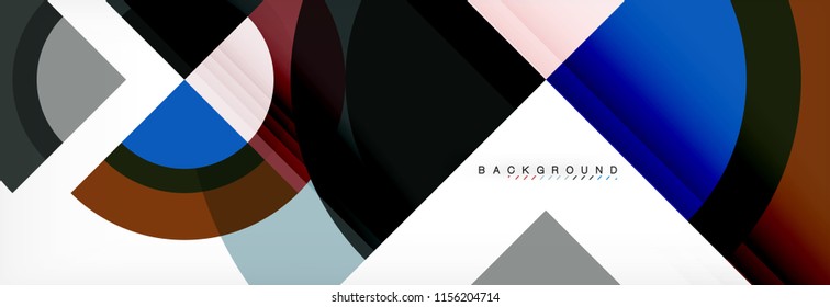 Vektorkreisförmiger, geometrischer abstrakter Hintergrund. Trendgrafik