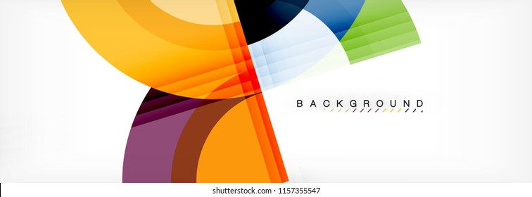 Fondo abstracto geométrico vectorial circular. Ilustración de moda