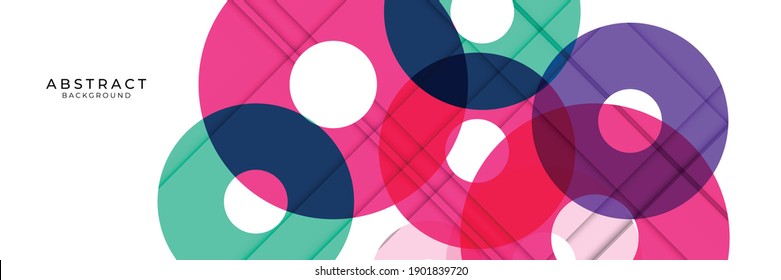 Vector circular geometric abstract background. Dynamic shapes composition with colorful circle. Abstract background modern futuristic graphic. Vector abstract background texture design, poster, banner