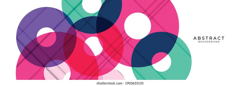 Vector circular geometric abstract background. Dynamic shapes composition with colorful circle. Abstract background modern futuristic graphic. Vector abstract background texture design, poster, banner