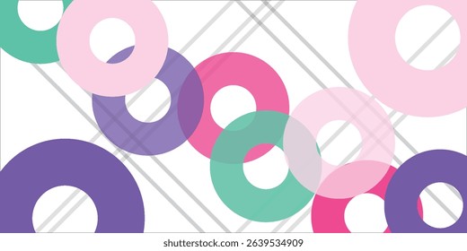 Vector circular geometric abstract background. Dynamic shapes composition with colorful circle. Abstract background modern futuristic graphic. Vector abstract background texture design, poster, banner