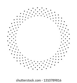 Vector circular geometric ornament