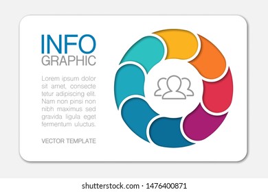 Vector circular infographic diagram, template for business, presentations, web design, 8  options.