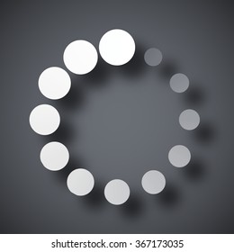 Vector circular loading icon