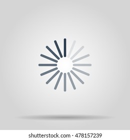Vector circular loading icon. Concept illustration for design.