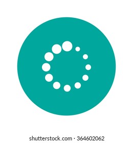 Vector circular loading icon. Flat design style eps 10