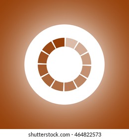 Vector circular loading icon. Flat design style eps 10