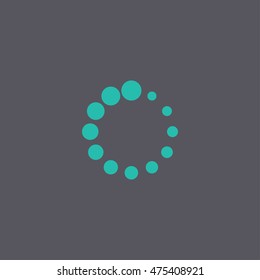 Vector circular loading icon. Flat design style eps 10