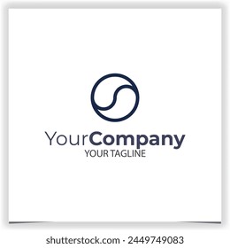 Vector circular logo design template