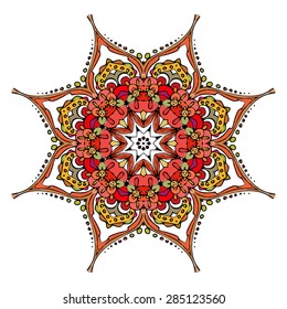 vector, circular pattern, Mandala, Oriental motifs, Kaleidoscope