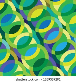 vector circular pattern on a green background wallpaper style