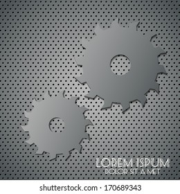 Vector circular Saw on the grid background