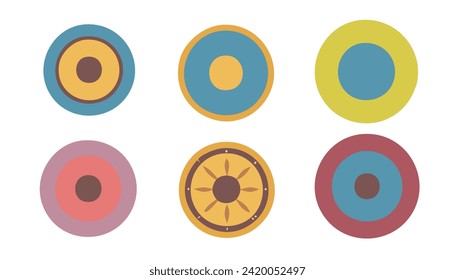 Vector circular Shape set for Design
