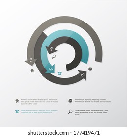 Vector circular template. 