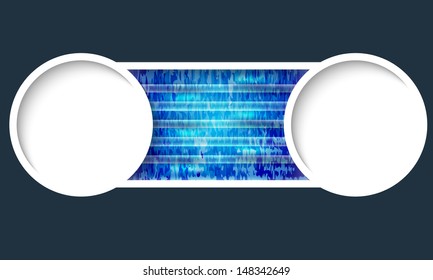 vector circular text frame