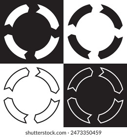 Vector circulation hole pictogram. Circulation seal stamp, done with icon and rounded square. Rounded square stamp seal contain circulation carving inside. Vector  illustration circulation images.