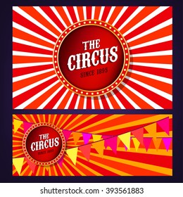 Vector Circus Banner