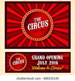 Vector Circus Banner