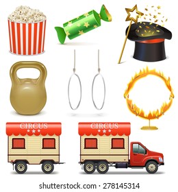 Vector Circus Icons Set 2